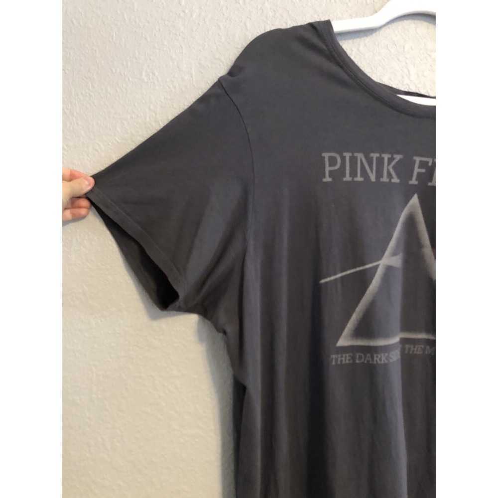 Pink Floyd Tshirt Womens XXL The Dark Side of The Moon Retro Gray Cotton Top - Picture 4 of 7